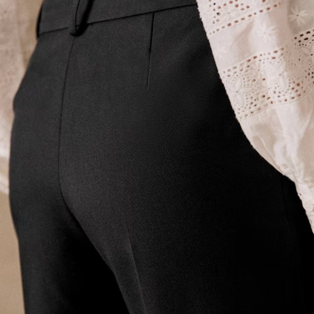Sezane Gustavo Trousers in Black, Size XS (French Size 34) - Picture 3 of 5